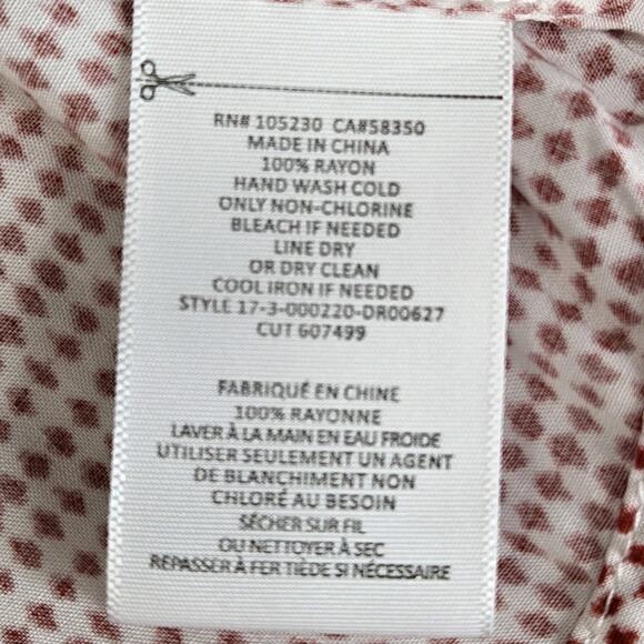 Joie Soft Acey Dress Womens Small NEW Chilli Pepper Mini Casual Rayon Red White - Picture 8 of 10